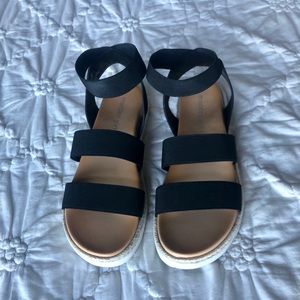 Madden Girl Black Espadrille Shoes